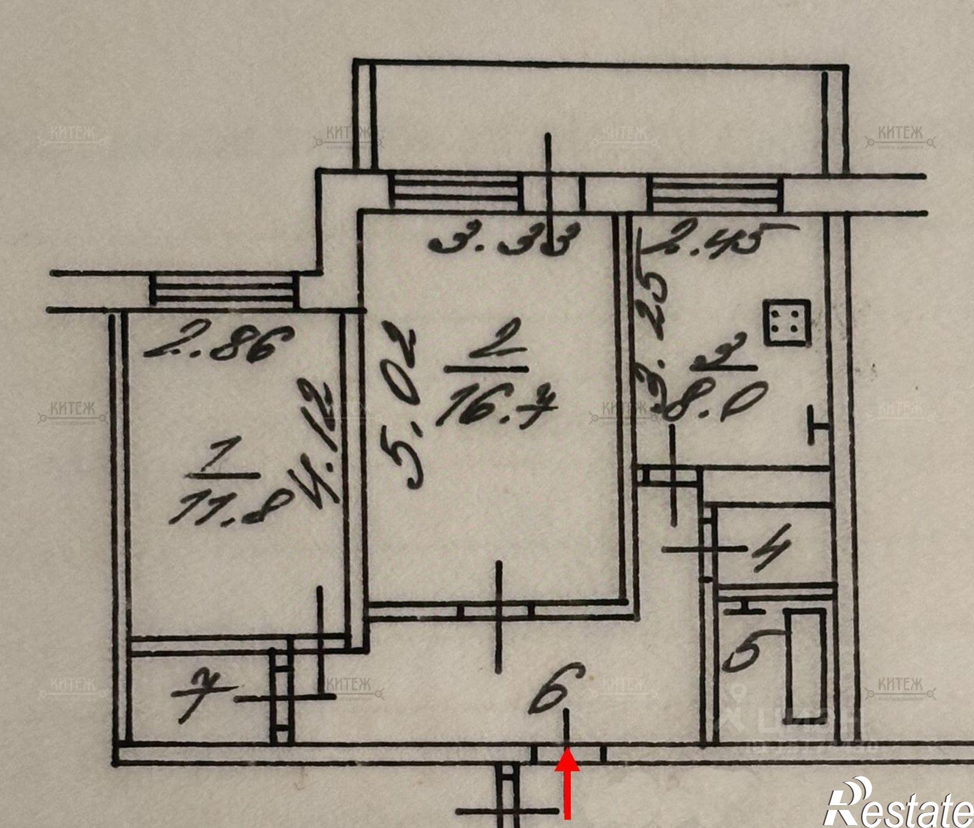 Купить квартиру за 3 990 000 рублей на Дорожная улица, 33