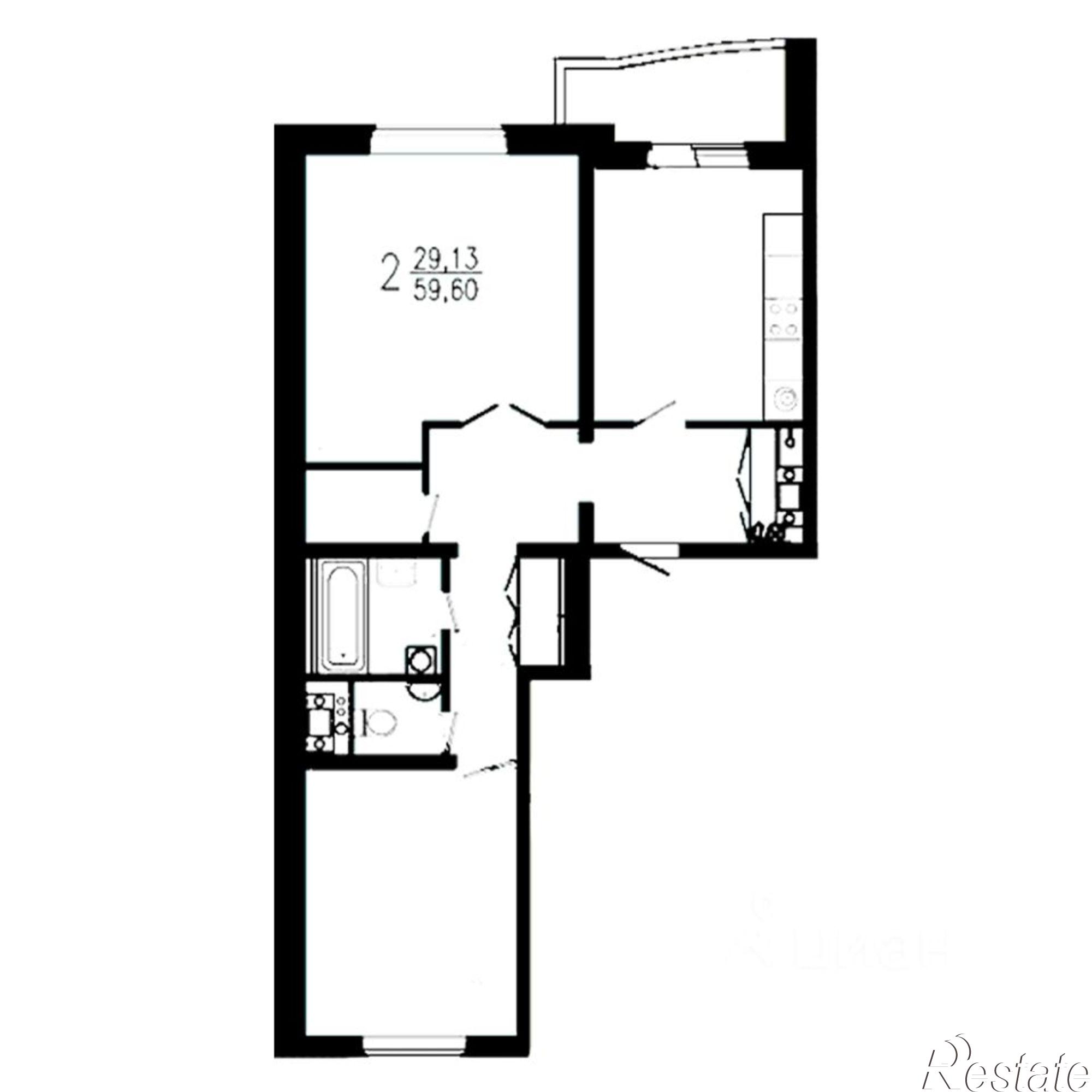 Купить квартиру за 7 050 000 рублей на улица Фомушина, 2