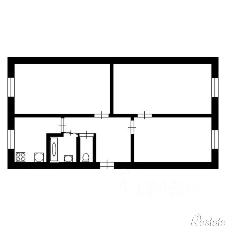 3-комн квартира улица Дарвина, 17,  д. 17