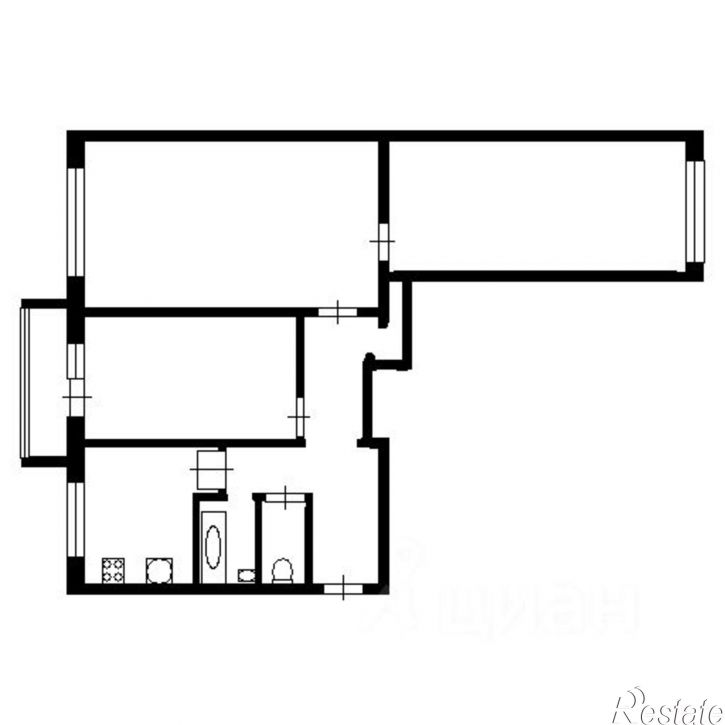 3-комн квартира Пригородная улица, 13,  д. 13