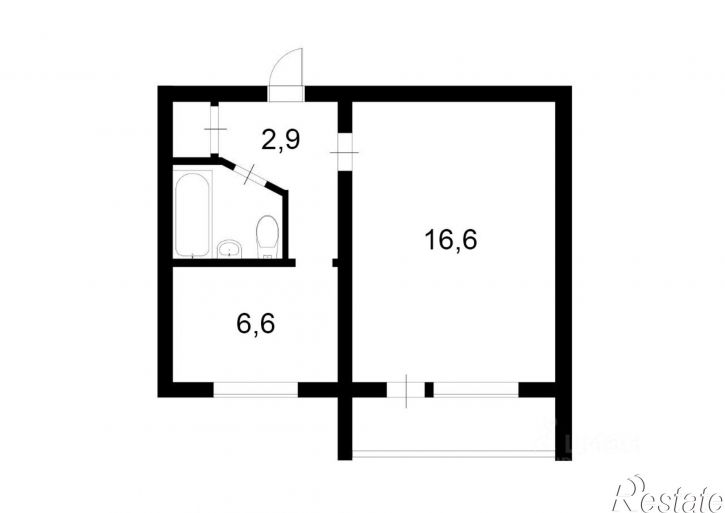 1-комн квартира Тульская улица, 92,  д. 92