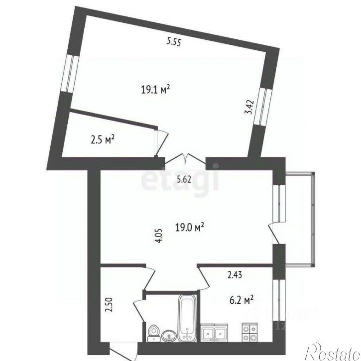 2-комн квартира ул Баррикад, 121,  д. 121