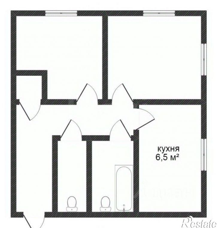 2-комн квартира ул Вооруженного Восстания, 1,  д. 1