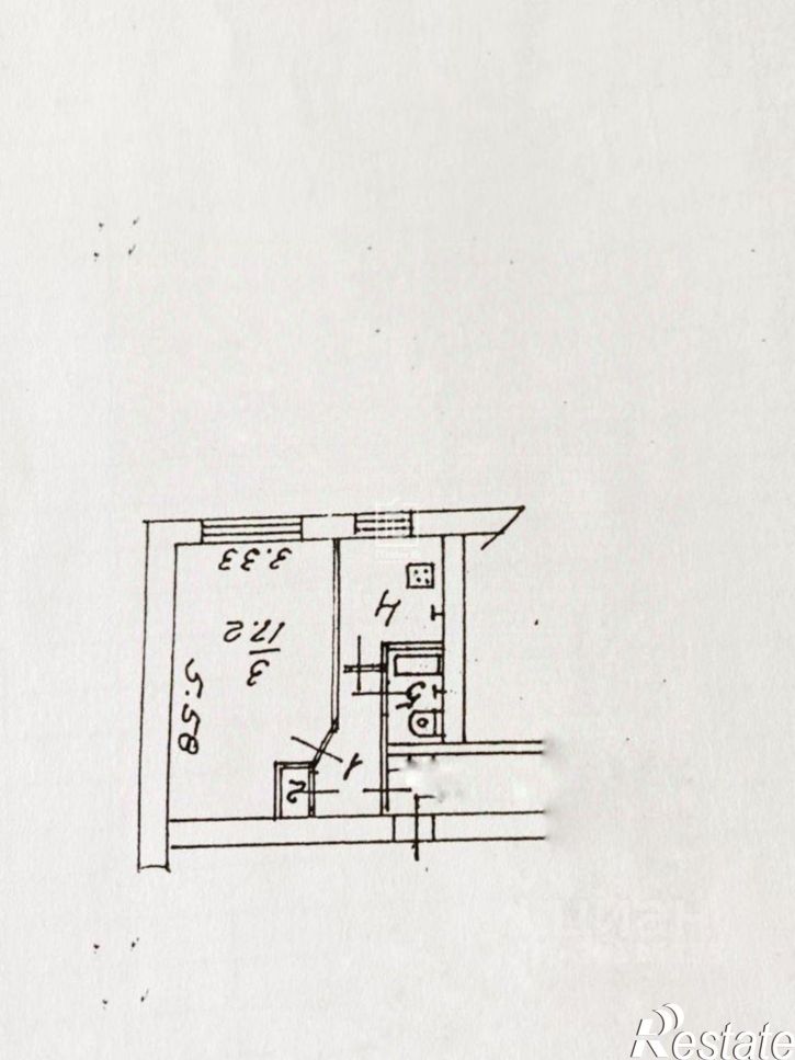 1-комн квартира переулок Калинина, 5,  д. 5