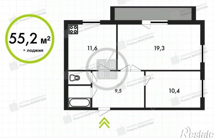 2-комн квартира ул Гурьянова, 18 1,  д. 18 1,  к. 1