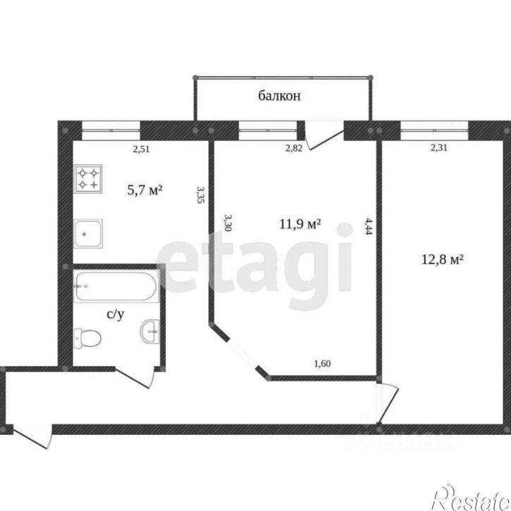 2-комн квартира улица Суворова, 153 к4,  д. 153 к4