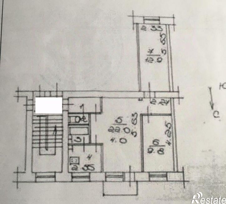 3-комн квартира Московская улица, 121,  д. 121