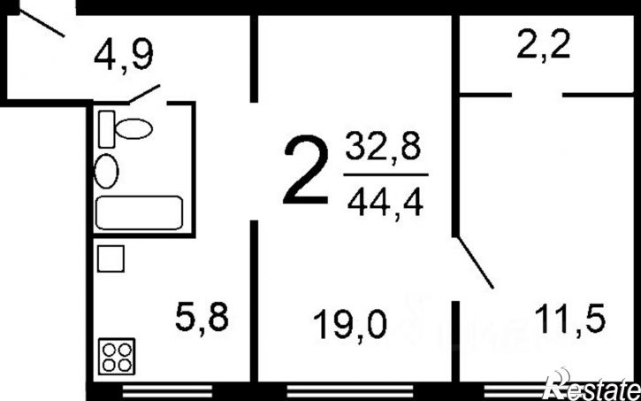 2-комн квартира ул В.Никитиной, 30,  д. 30