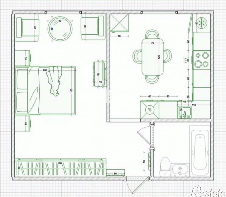 1-комн квартира Врубовая улица, 45,  д. 45