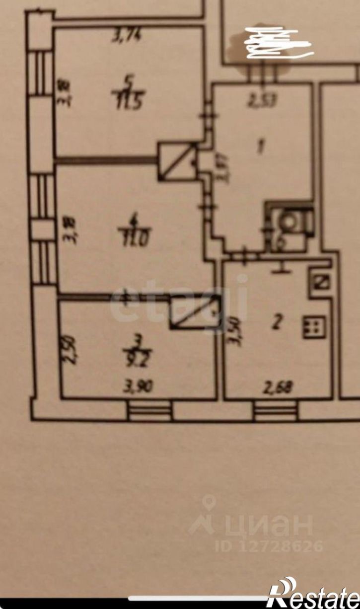 2-комн квартира улица Никитина, 70,  д. 70