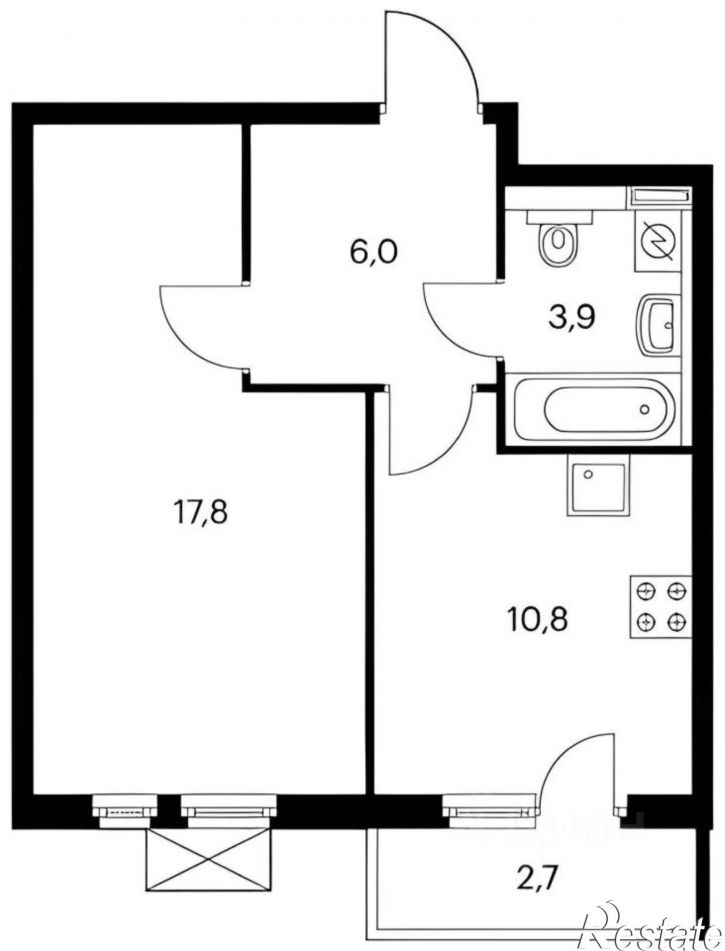 1-комн квартира улица 65 лет Победы, 23,  д. 23