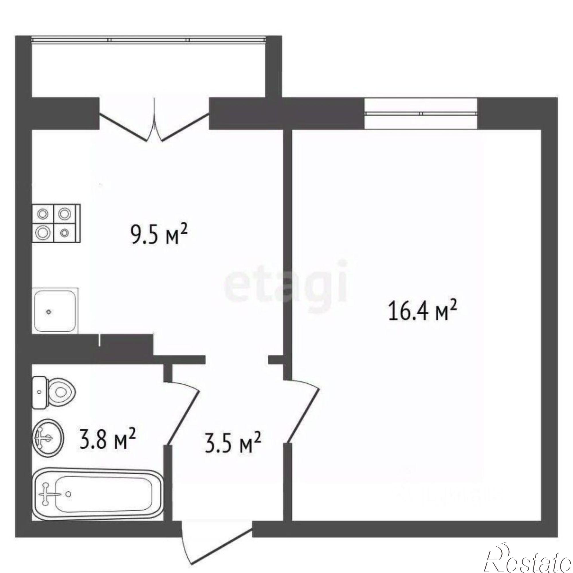 Купить квартиру за 4 800 000 рублей на Минская улица, 35