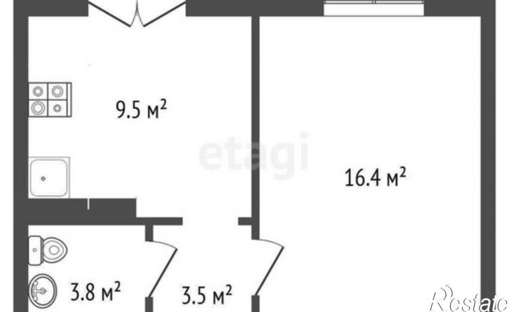 1-комн квартира ул Минская, 35,  д. 35