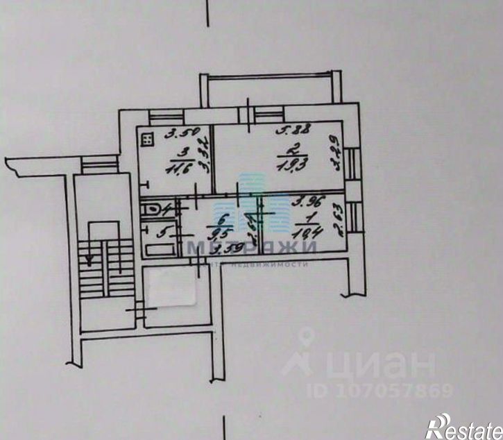 2-комн квартира улица Гурьянова, 18 к1,  д. 18 к1
