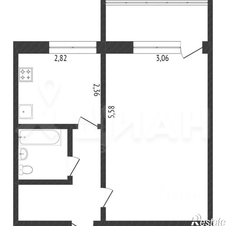 1-комн квартира ул Карачевская, 19 2,  д. 19 2,  к. 2