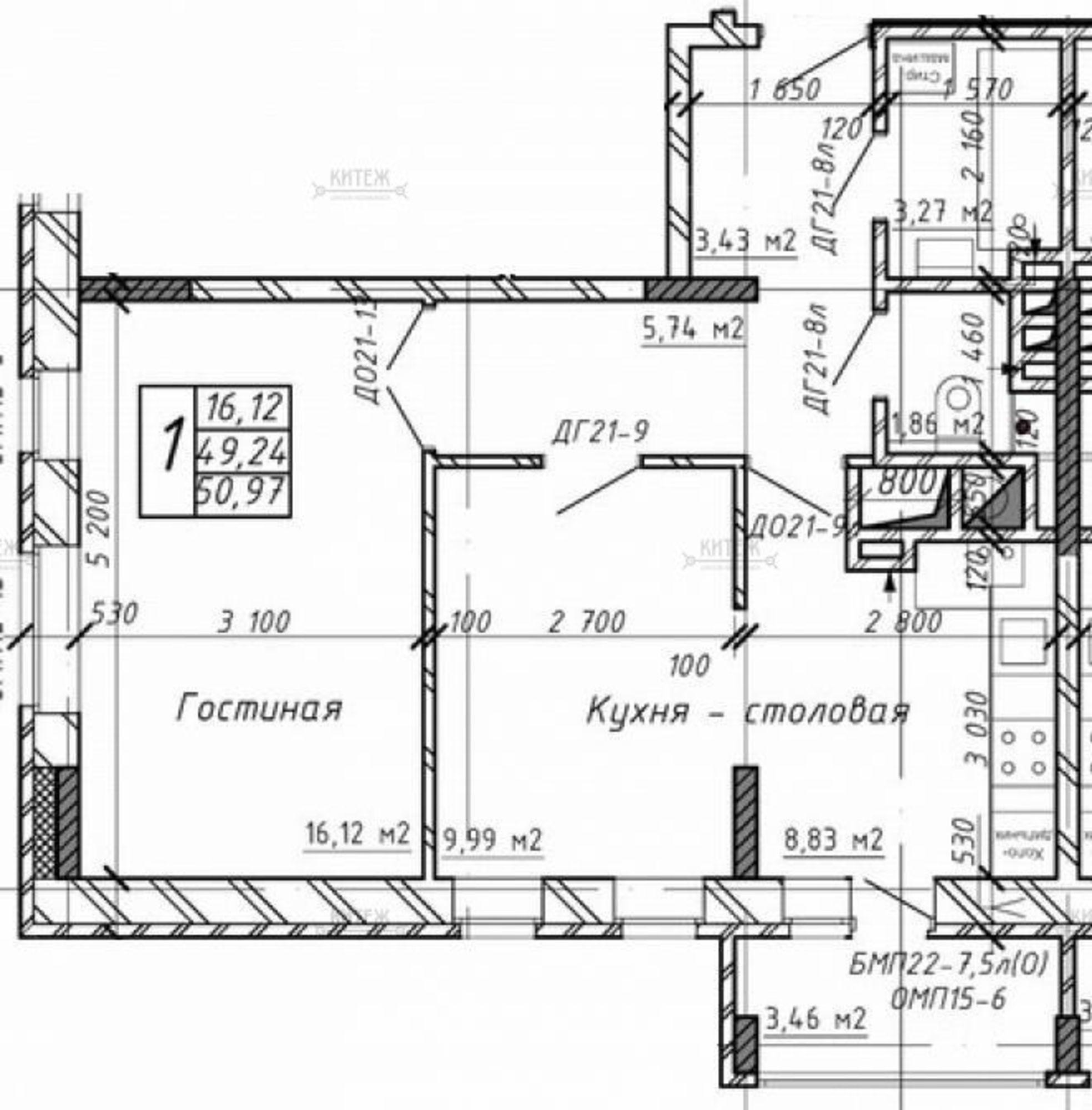 Купить квартиру за 4 677 400 рублей на Азаровская ул, д.40