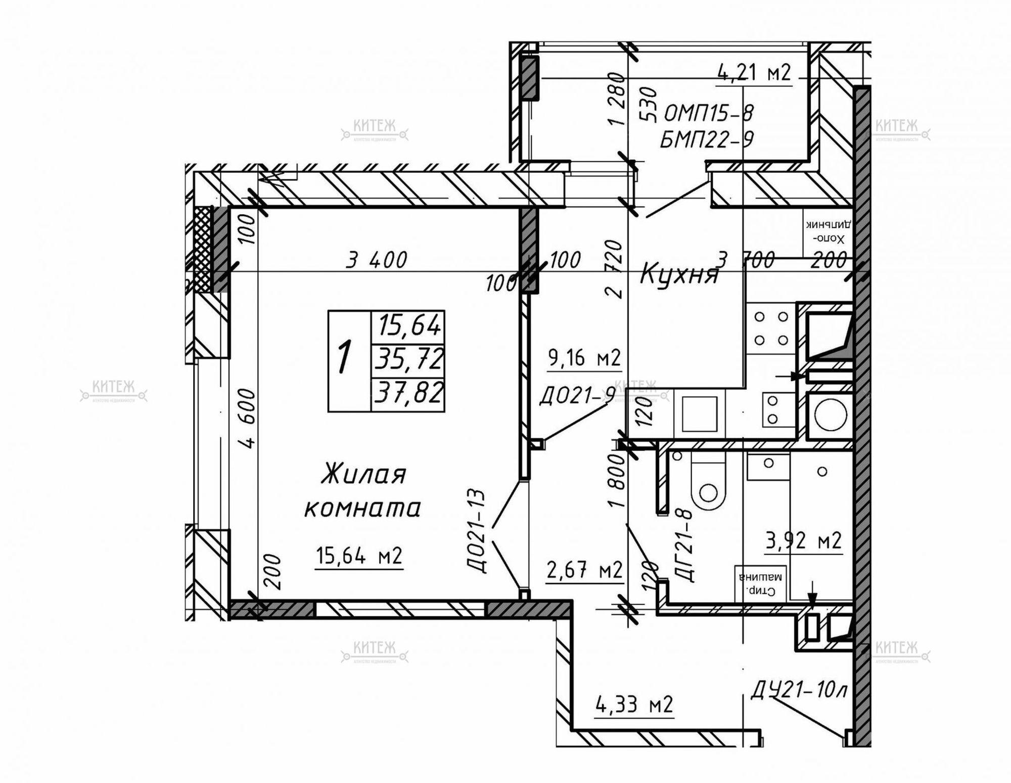 Купить квартиру за 3 458 000 рублей на Азаровская ул, д.40