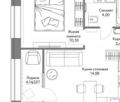 1-комн, 37 кв м, этаж 4/9 Счастливая улица, 9А