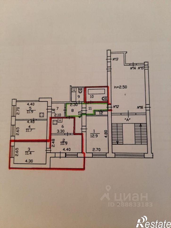 2-комн квартира улица Гурьянова, 10 к2,  д. 10 к2