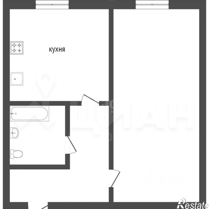 1-комн квартира улица Чичерина, 16 к1,  д. 16 к1