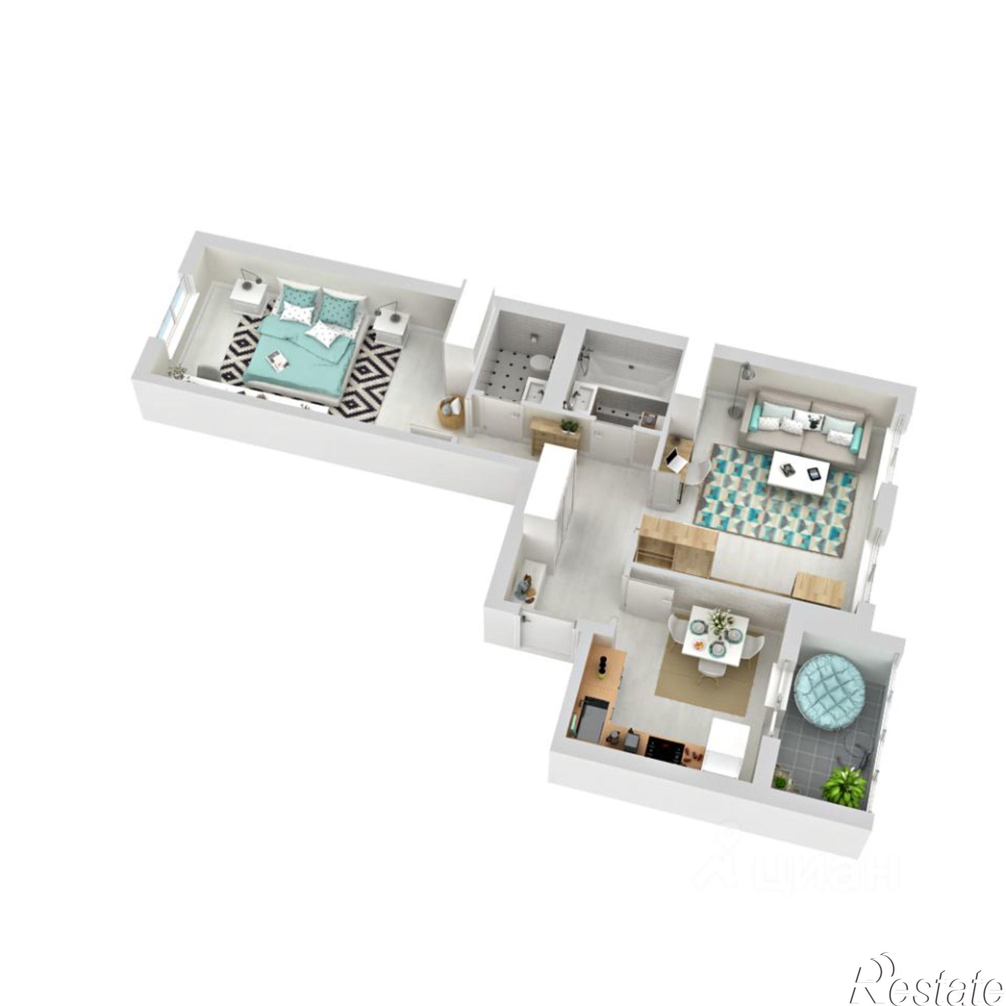 Купить квартиру за 5 792 000 рублей на Изумрудная улица, 6к1