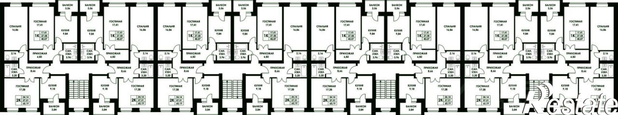 Купить квартиру за 5 792 000 рублей на Изумрудная улица, 6к1