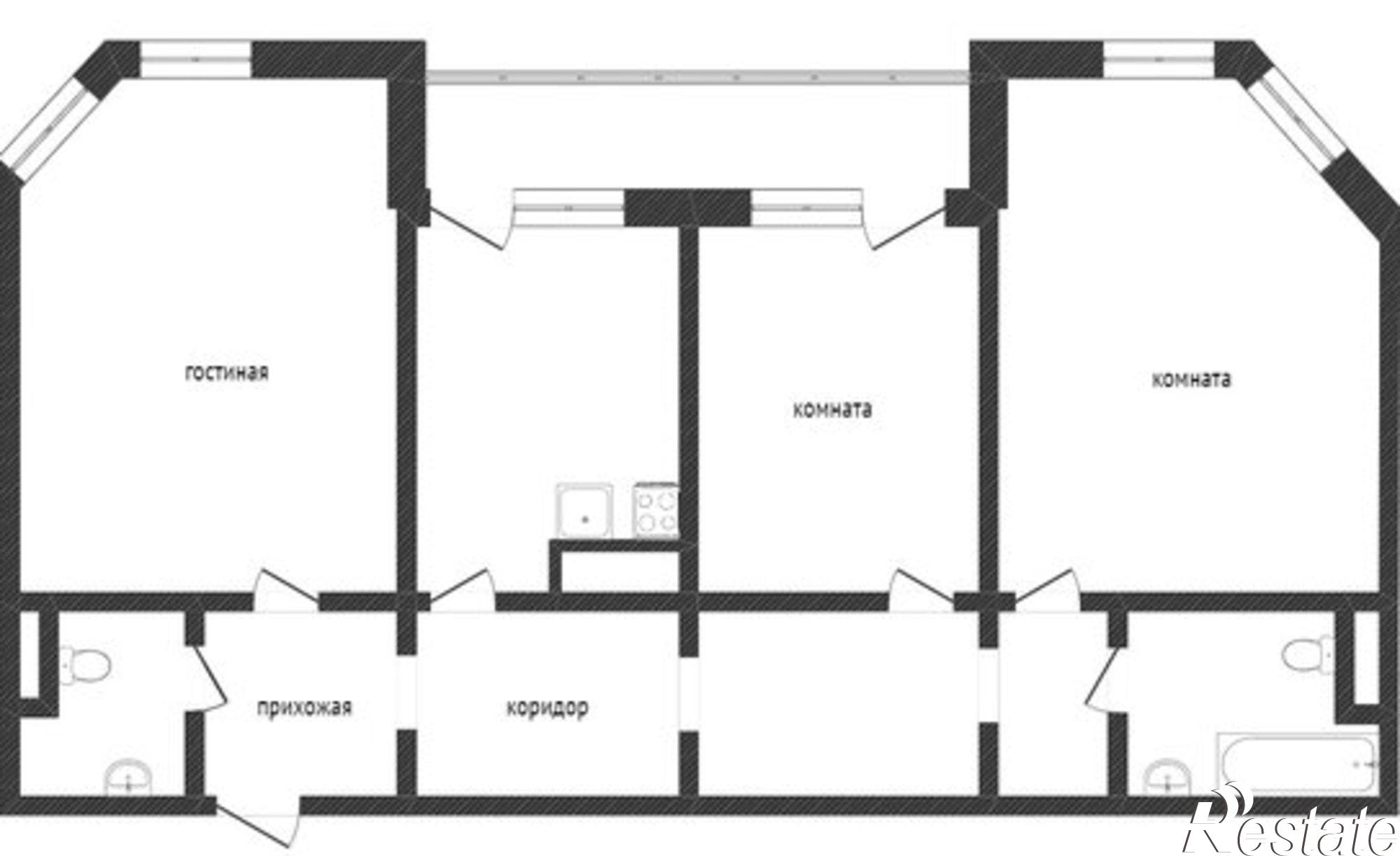 Купить квартиру за 10 100 000 рублей на улица 65 лет Победы, 33