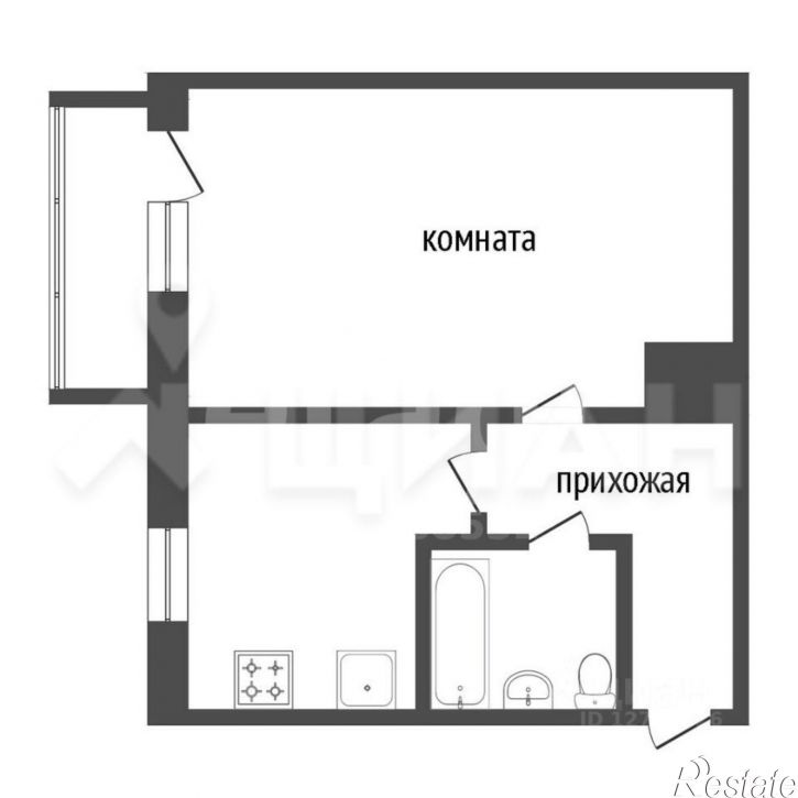 1-комн квартира ул Огарева, 11,  д. 11