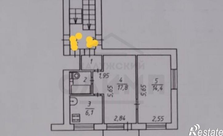 2-комн квартира ул Краснопивцева, 1,  д. 1