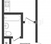 1-комн, 21кв м, этаж 3/5 ул Карачевская, 21