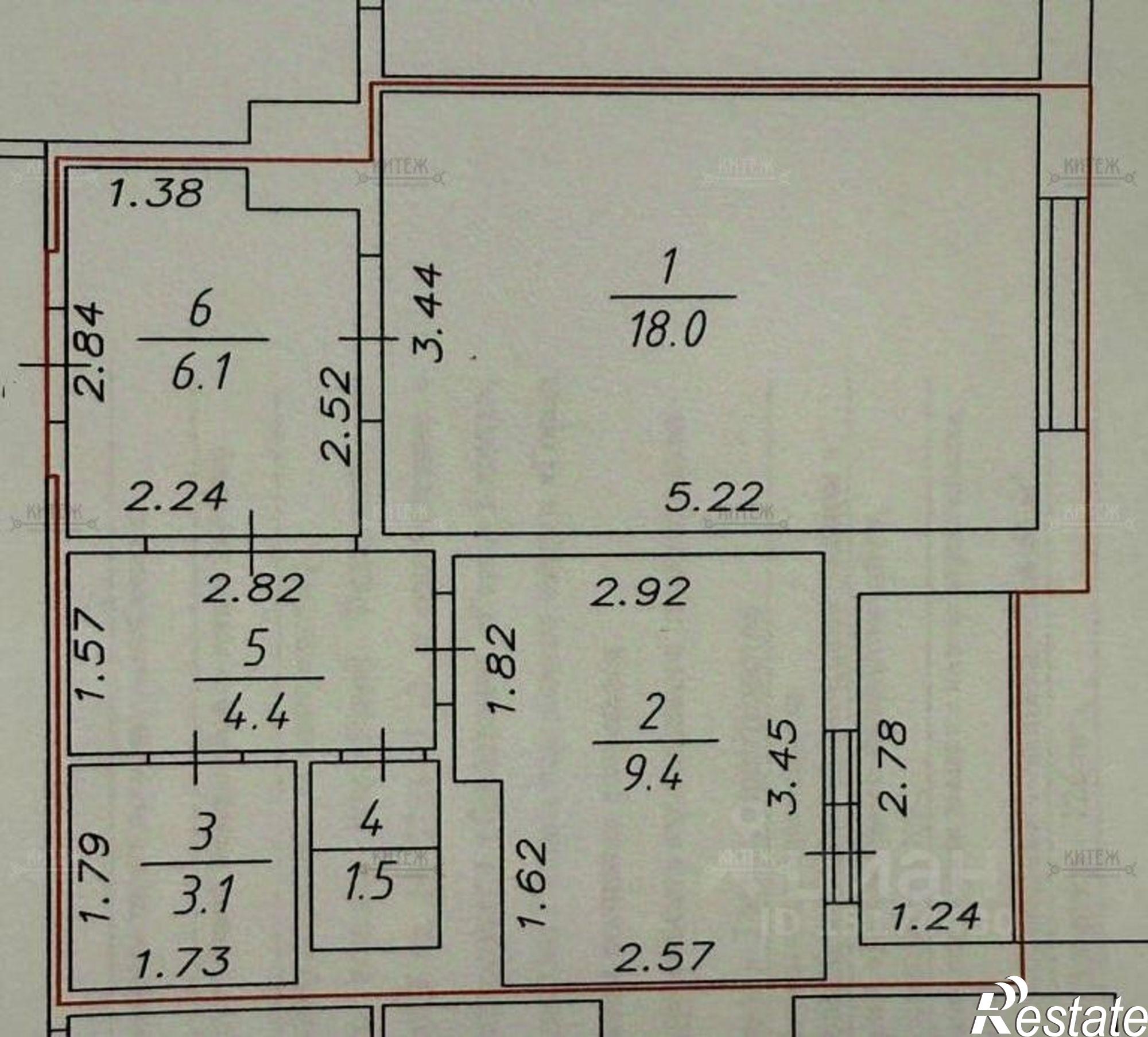 Купить квартиру за 4 290 000 рублей на ул Тарутинская, 231 9