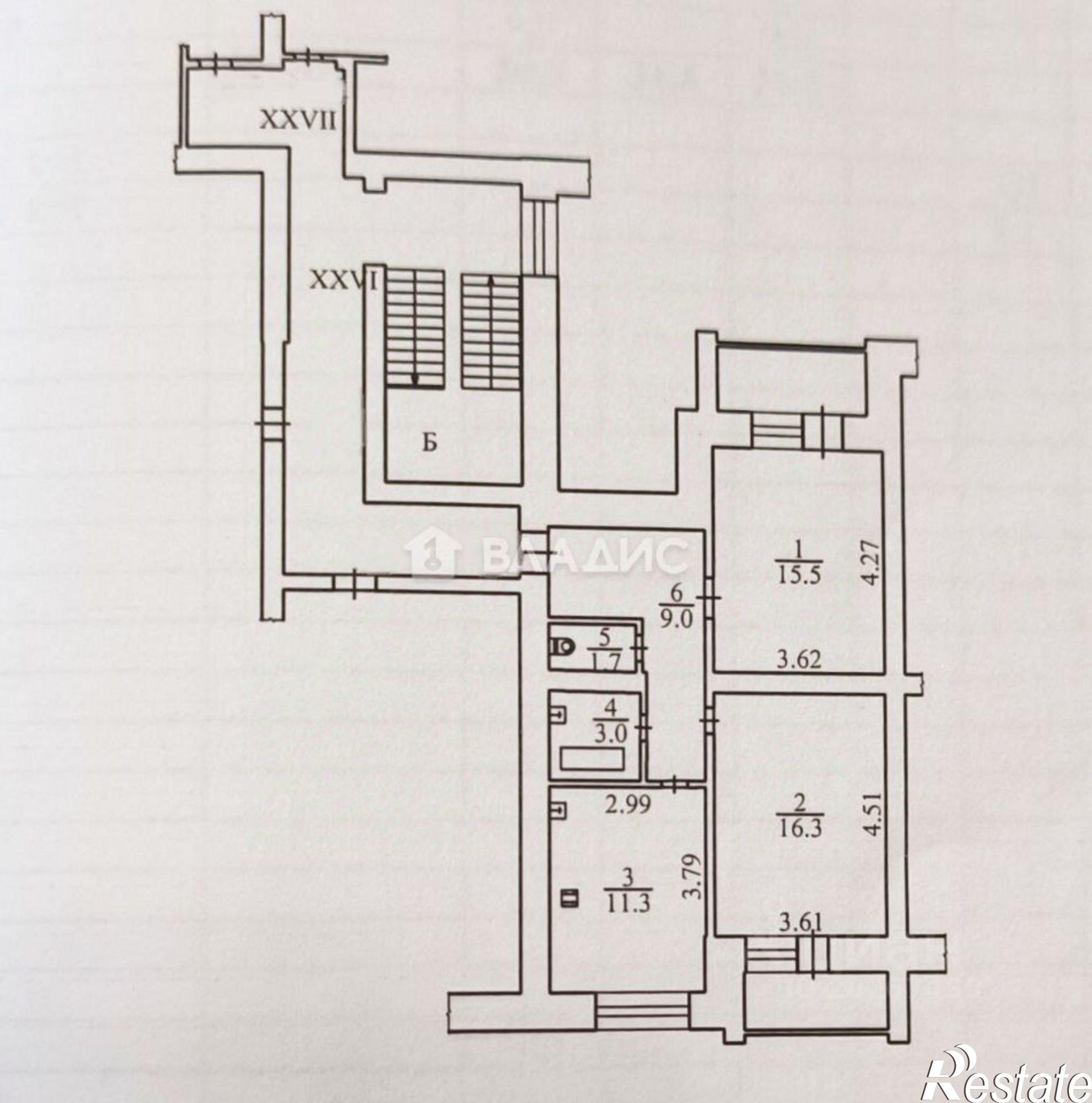Купить квартиру за 6 000 000 рублей на улица Гурьянова, 57 к3