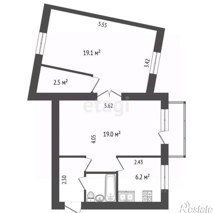 2-комн квартира ул Баррикад, 121,  д. 121