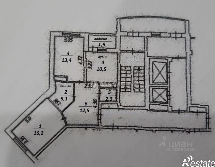 2-комн квартира ул Московская, 311 5,  д. 311 5,  к. 5