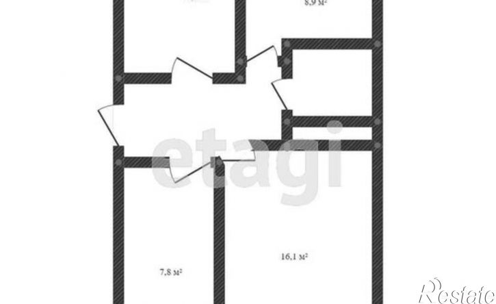 3-комн квартира Шахтёрская улица, 1,  д. 1