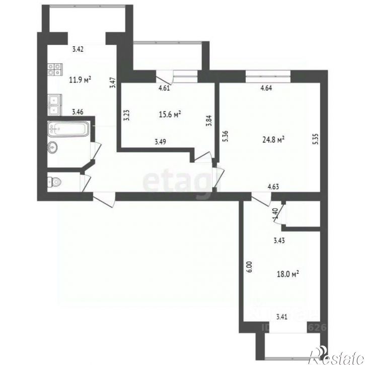 3-комн квартира ул Тельмана, 31,  д. 31