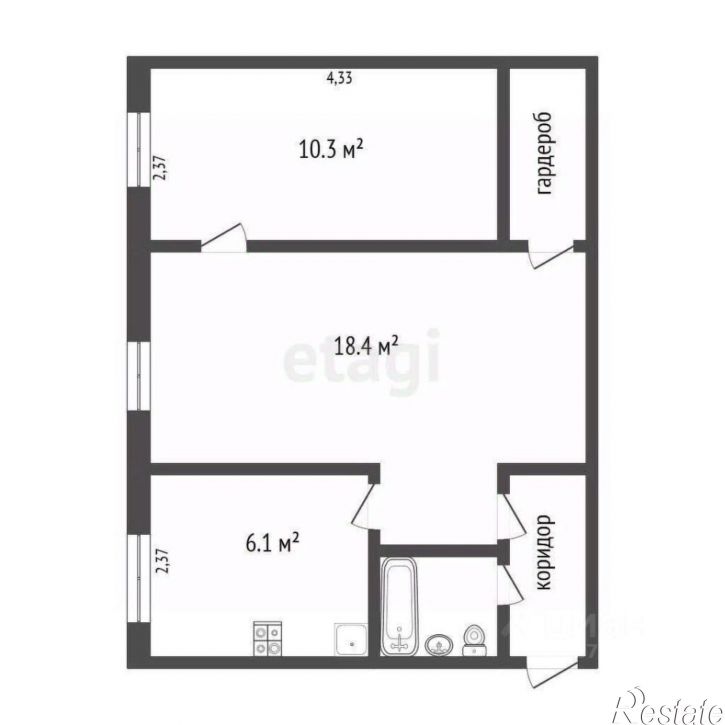2-комн квартира ул Телевизионная, 11,  д. 11