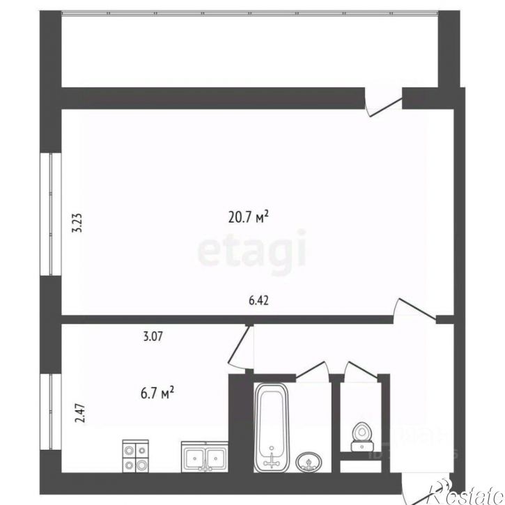 1-комн квартира ул Кибальчича, 3,  д. 3