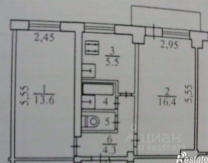 2-комн квартира улица Чижевского, 9,  д. 9