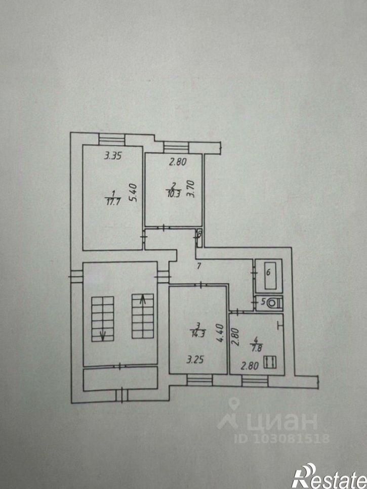 3-комн квартира ул Чичерина, 10,  д. 10