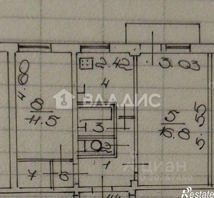 2-комн квартира улица Ленина, 53 к2,  д. 53 к2