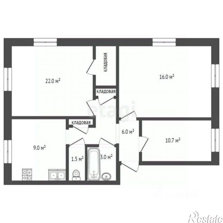 3-комн квартира улица Суворова, 120,  д. 120