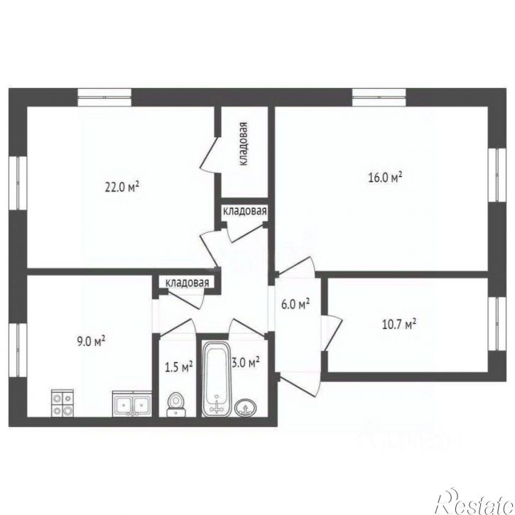 3-комн квартира улица Суворова, 120,  д. 120