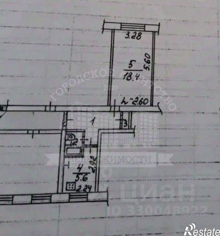 1-комн квартира ул 5-я Линия, 1,  д. 1
