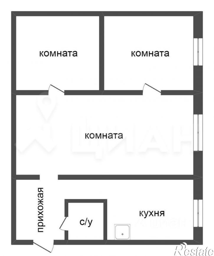 3-комн квартира ул Московская, 234,  д. 234