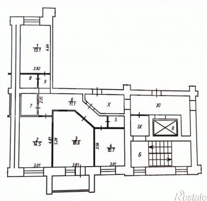 3-комн квартира улица Гурьянова, 73,  д. 73