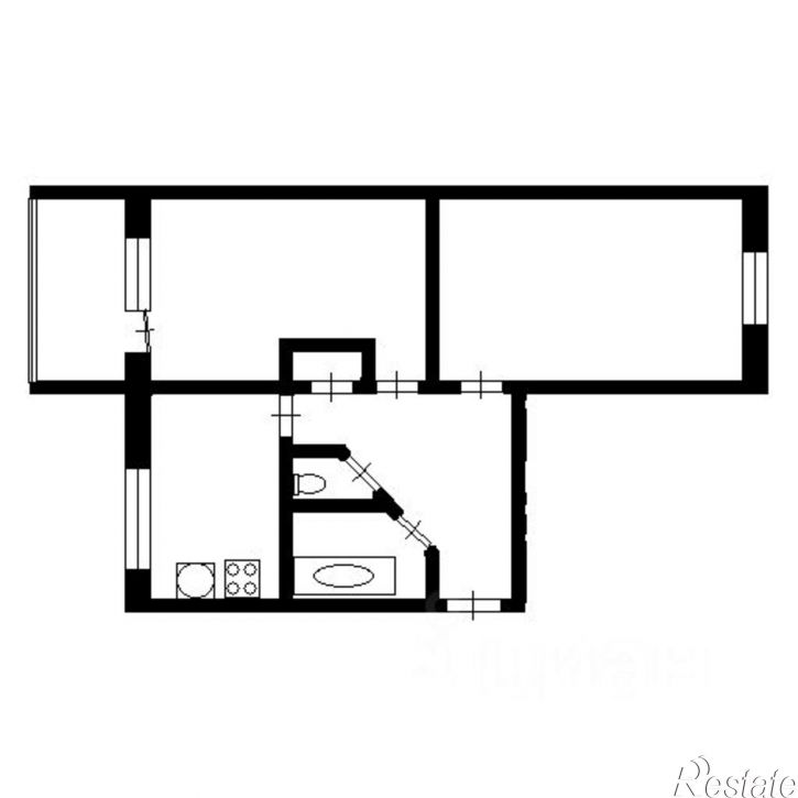 2-комн квартира ул Белинского, 4,  д. 4
