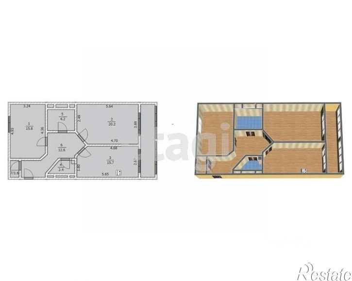 2-комн квартира ул Генерала Попова, 10,  д. 10