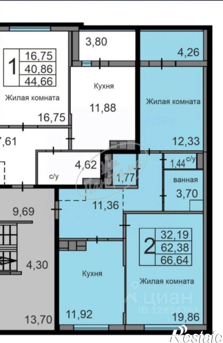 2-комн квартира Минская улица, 30,  д. 30