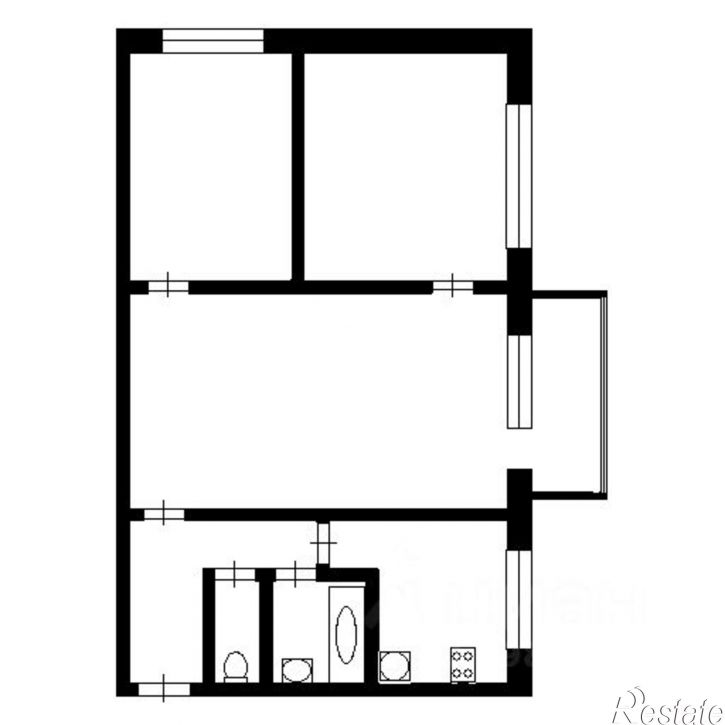 3-комн квартира улица Гурьянова, 53,  д. 53